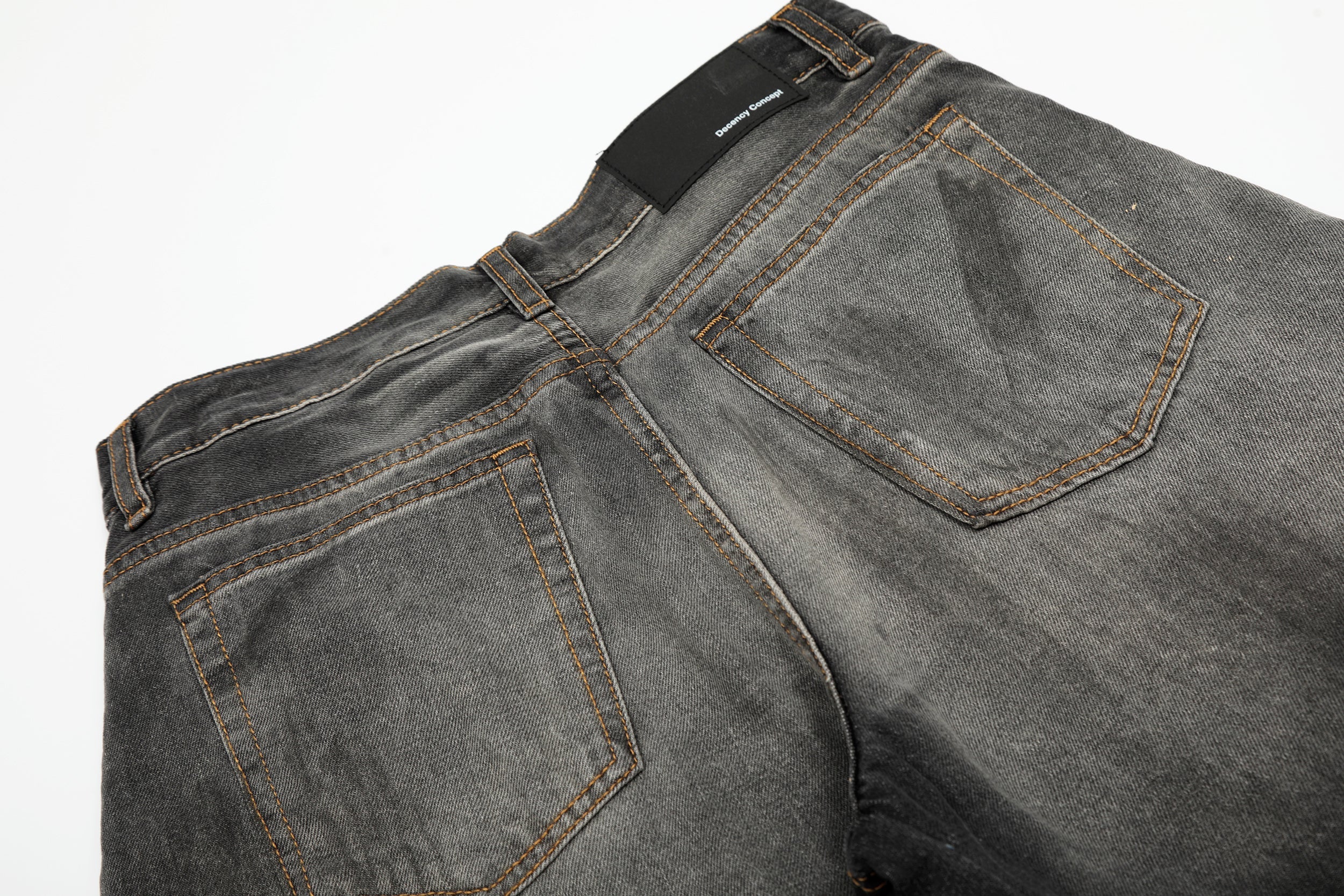 Omirad Vintage Wash Barrel Leg Jeans | Distressed Streetwear