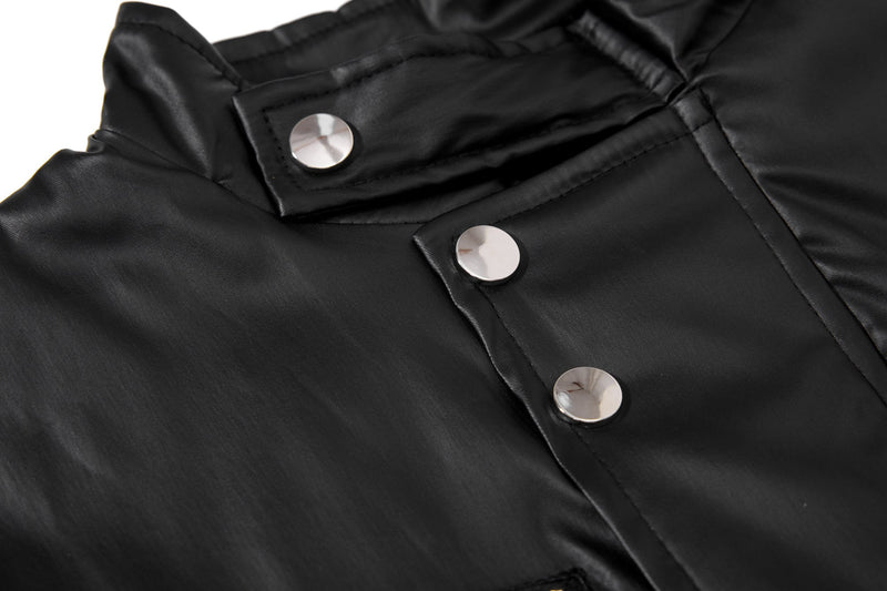Omirad Dual-Zip PU Bomber Jacket | Moto Street Style