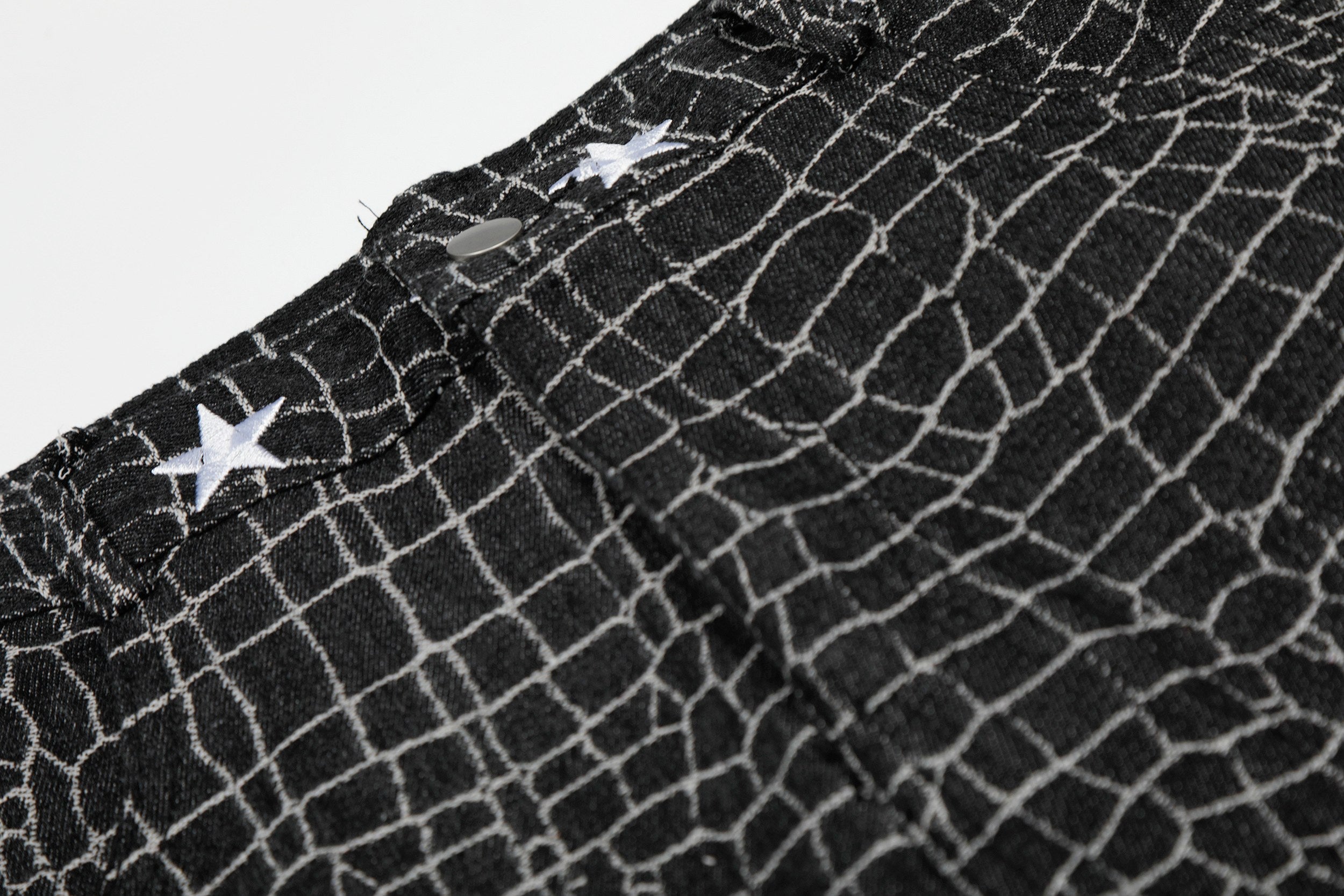 Omirad Croc-Star Balloon Wide-Leg Pants | Star Detail