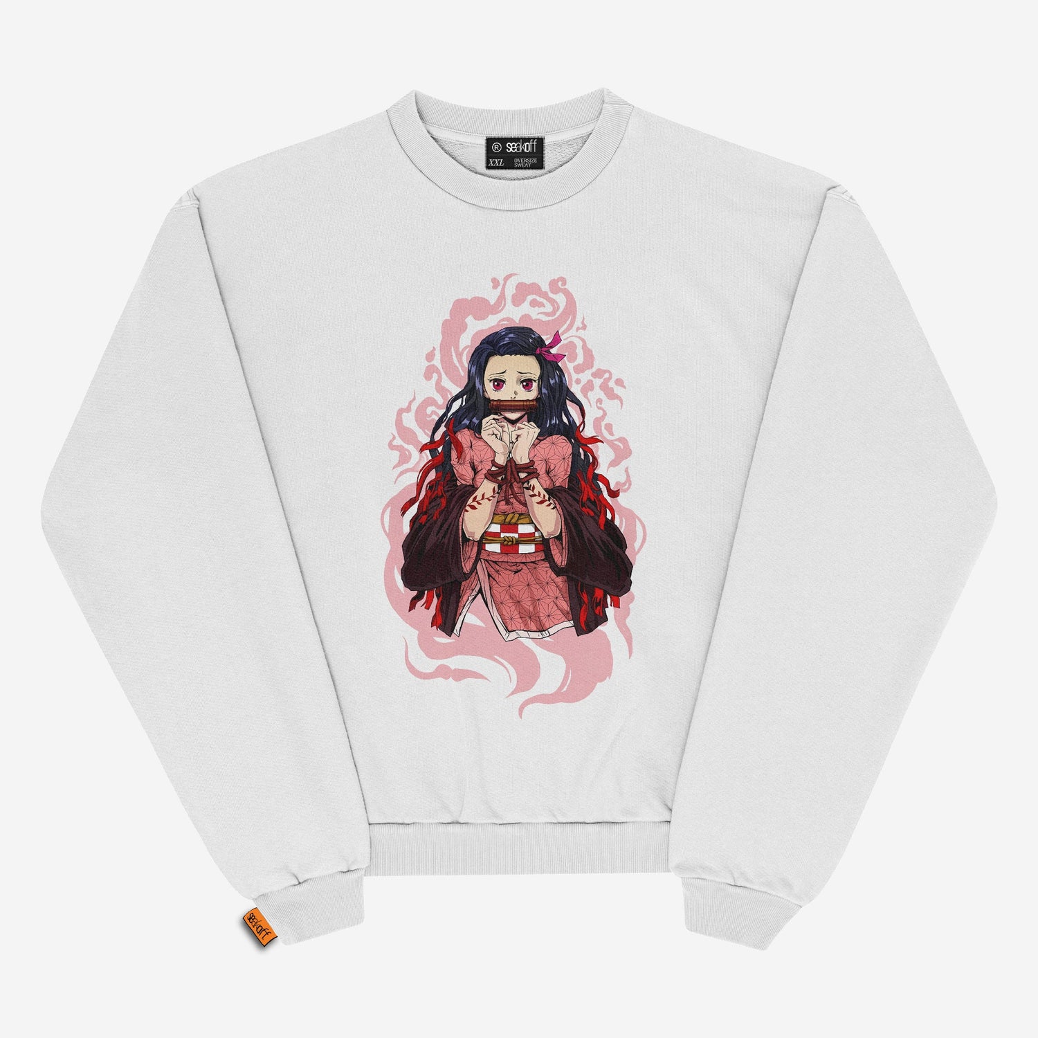 Demon Slayer Nezuko Kamado Oversized Sweatshirt | Premium Anime Apparel - Seakoff