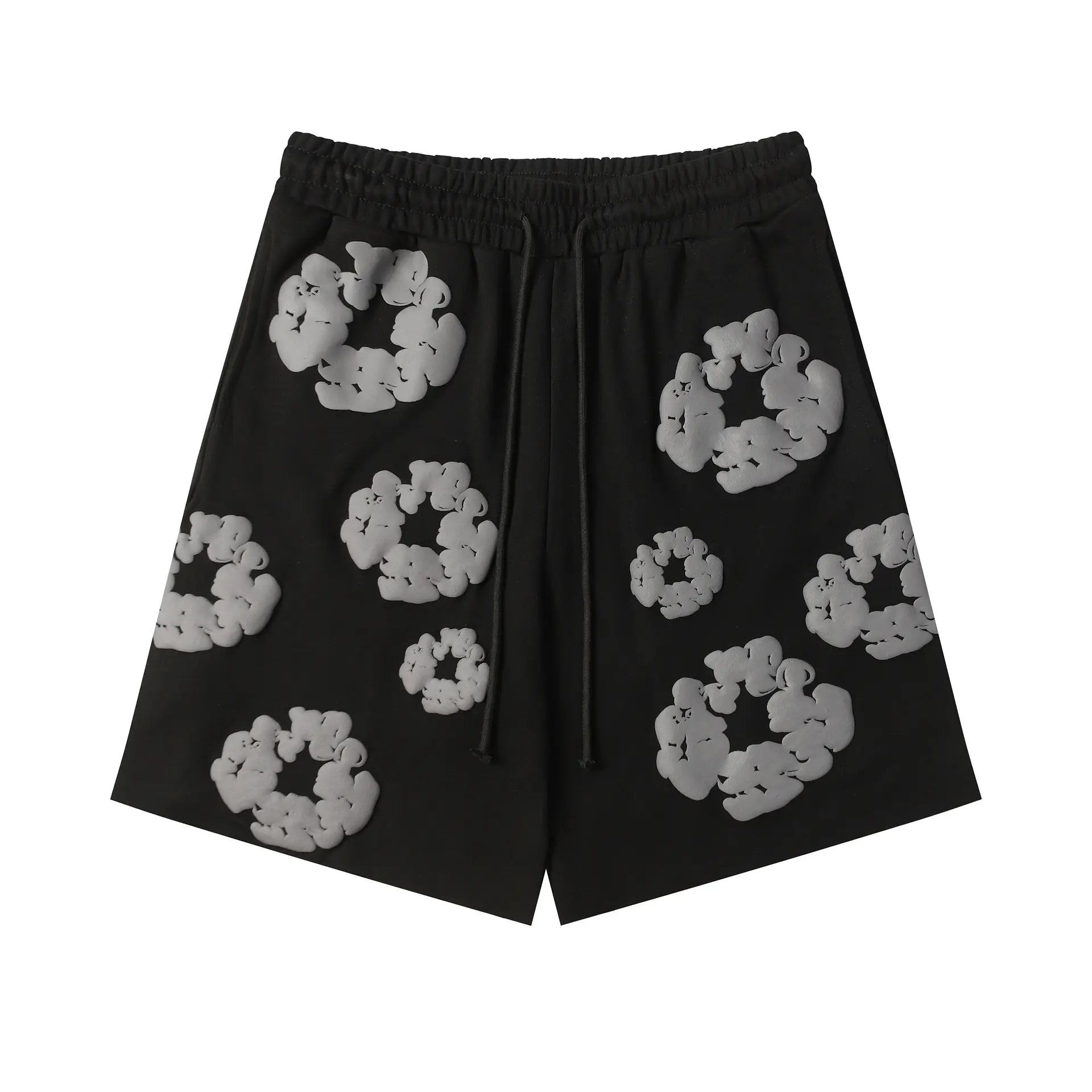 Denim Tears Cotton Wreath Sweat Shorts – Noir Tonal