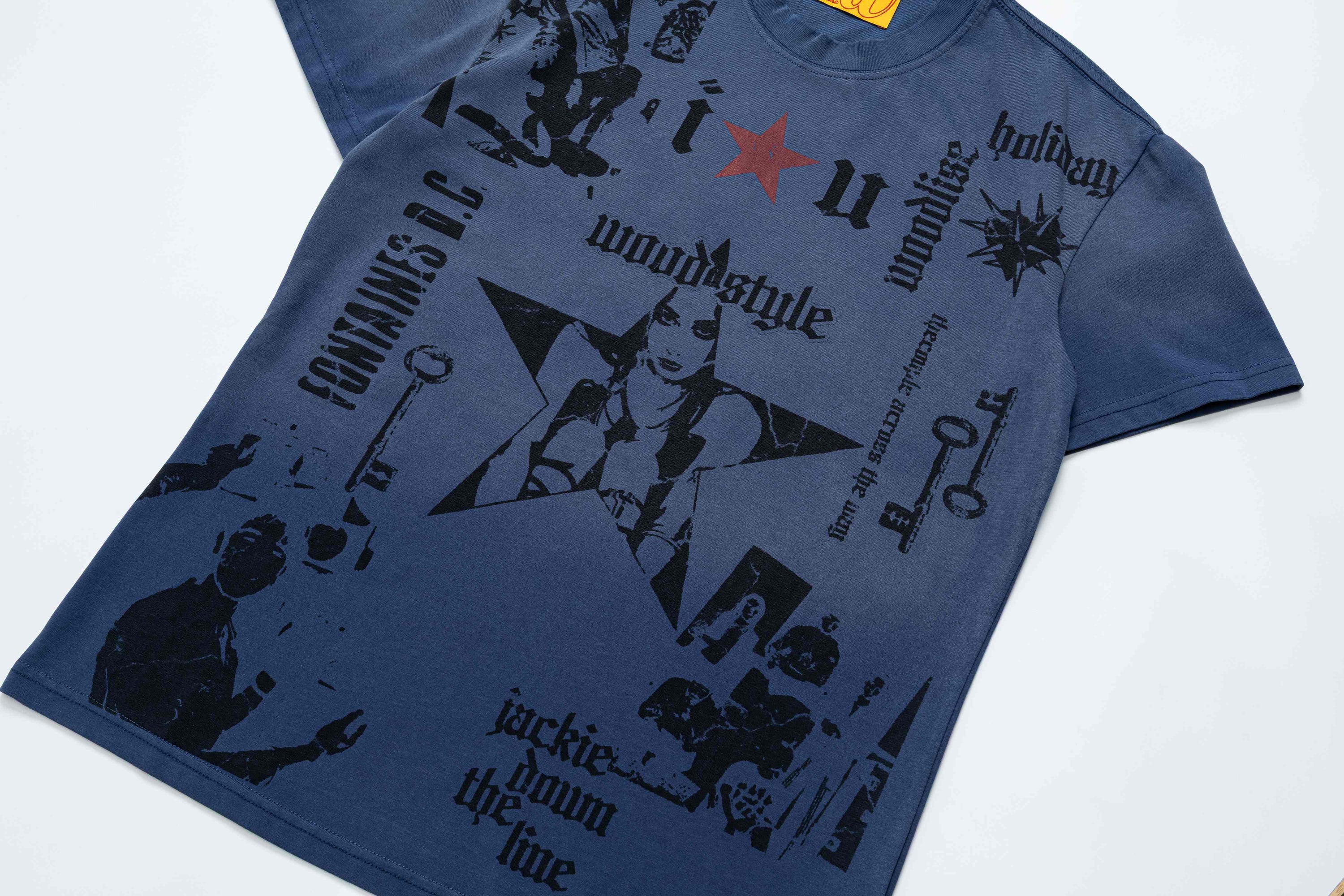 Omirad Vintage Star Graphic Tee | Y2K Oversized Streetwear