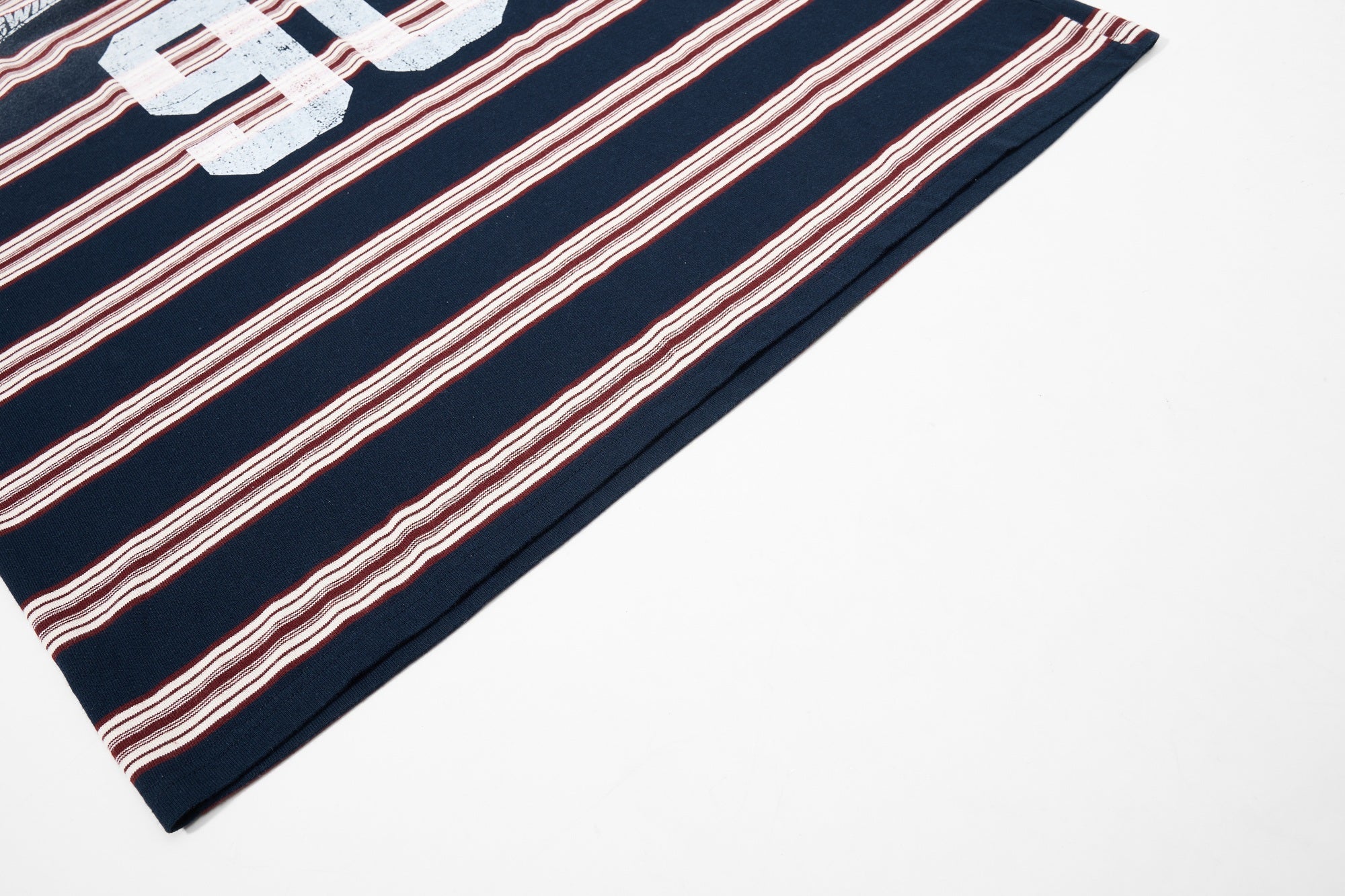 Vintage Stripe Rugby Polo Shirt | Retro 90 Graphic | Omirad