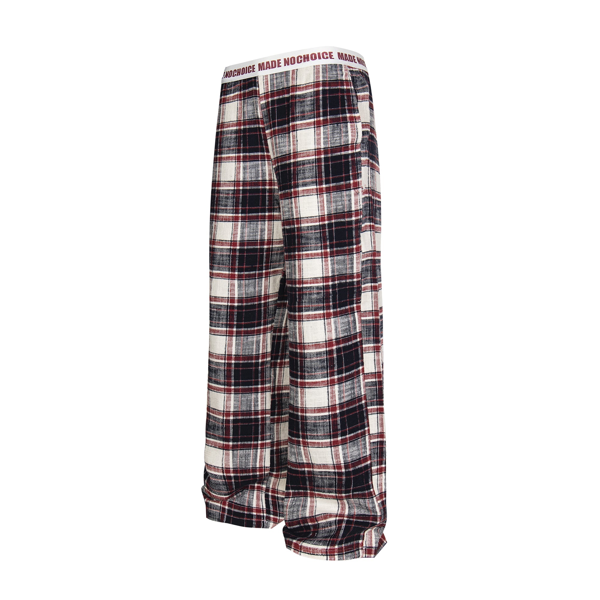 Made No Choice Plaid Wide-Leg Lounge Pants | 100% Cotton