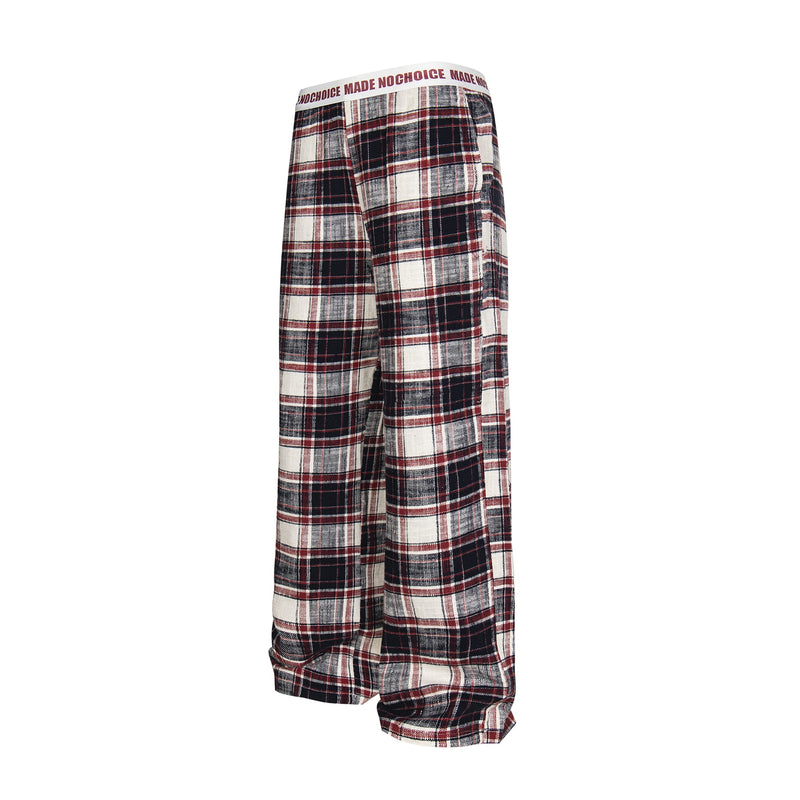 Made No Choice Plaid Wide-Leg Lounge Pants | 100% Cotton