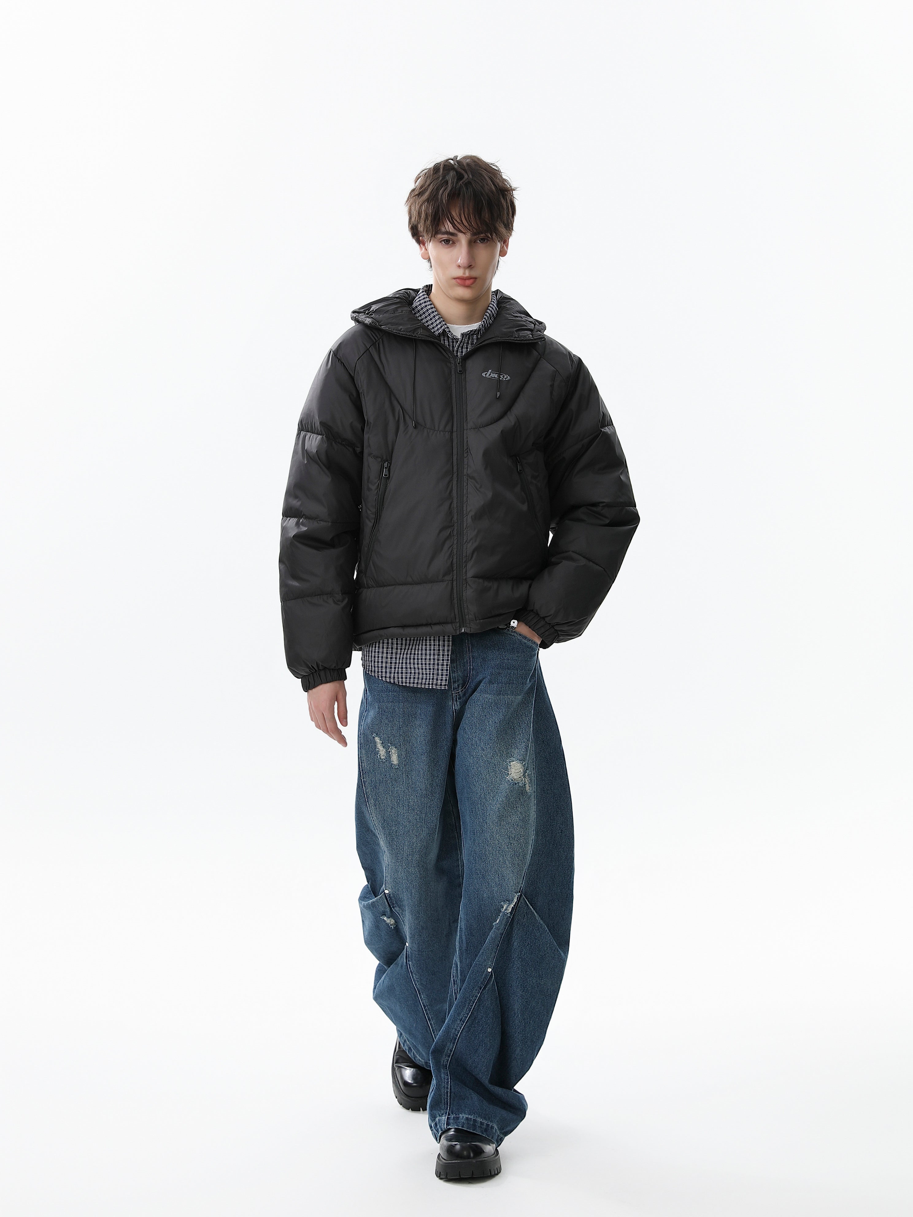 Omirad Oversized Hooded Puffer Jacket | Minimal Winter Coat