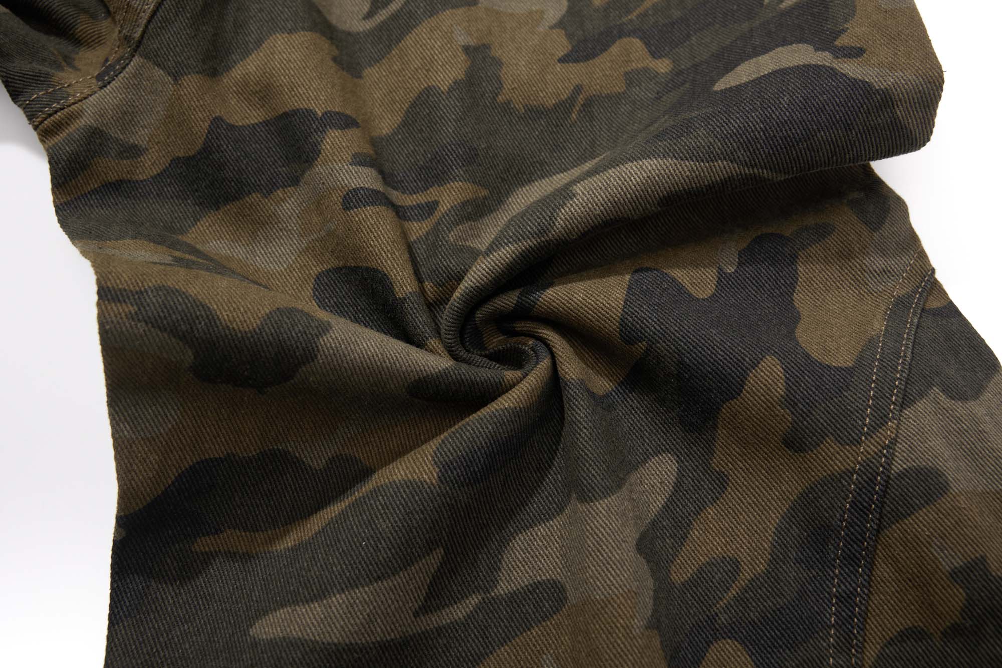 Omirad Camouflage Barrel-Leg Jeans | Wide Leg Camo Denim