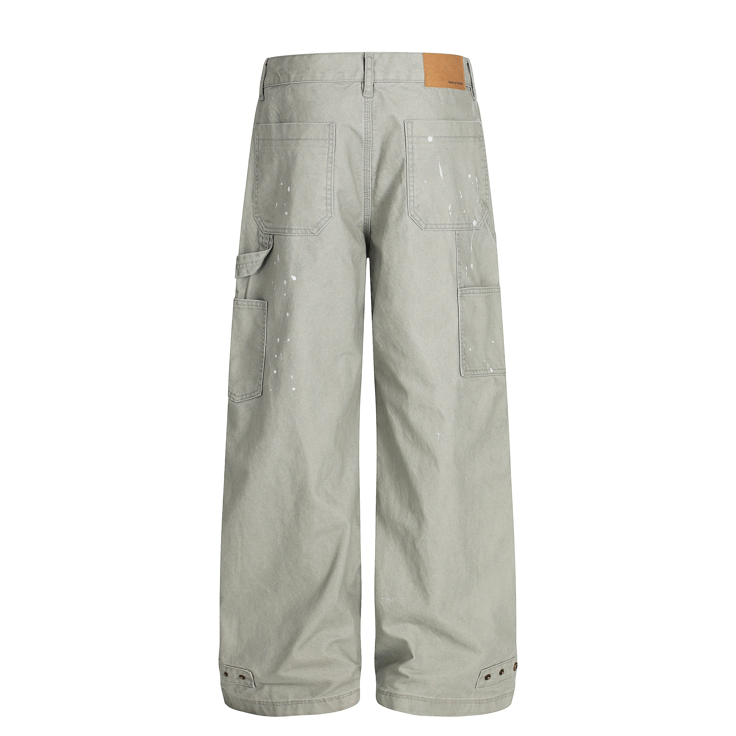 Paint-Splatter Carpenter Pants | Heavyweight Cotton Workwear