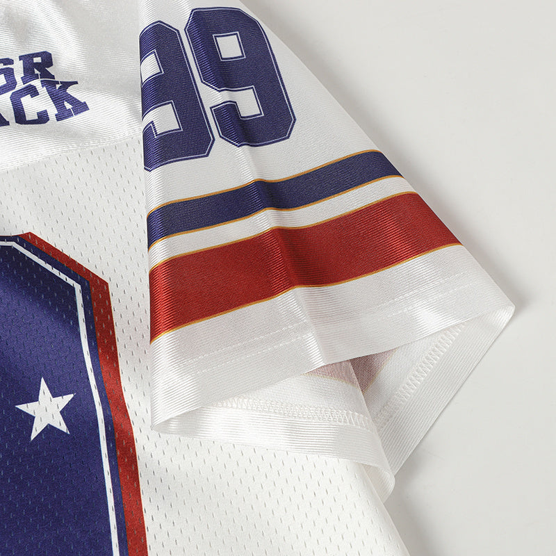 Stars Number Retro Football Jersey | Streetwear Mesh Top