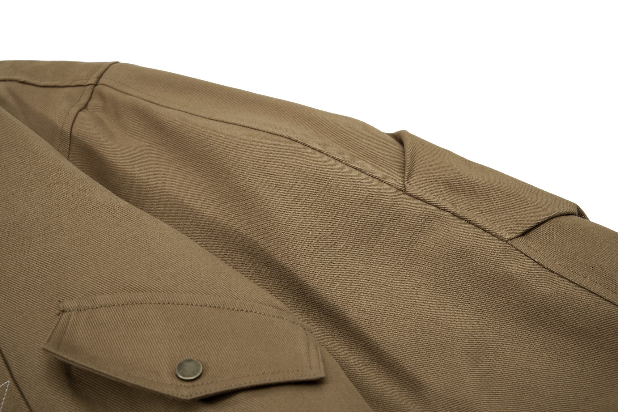 Fur-Lined Cropped Bomber Jacket | High-Neck Cotton Utility