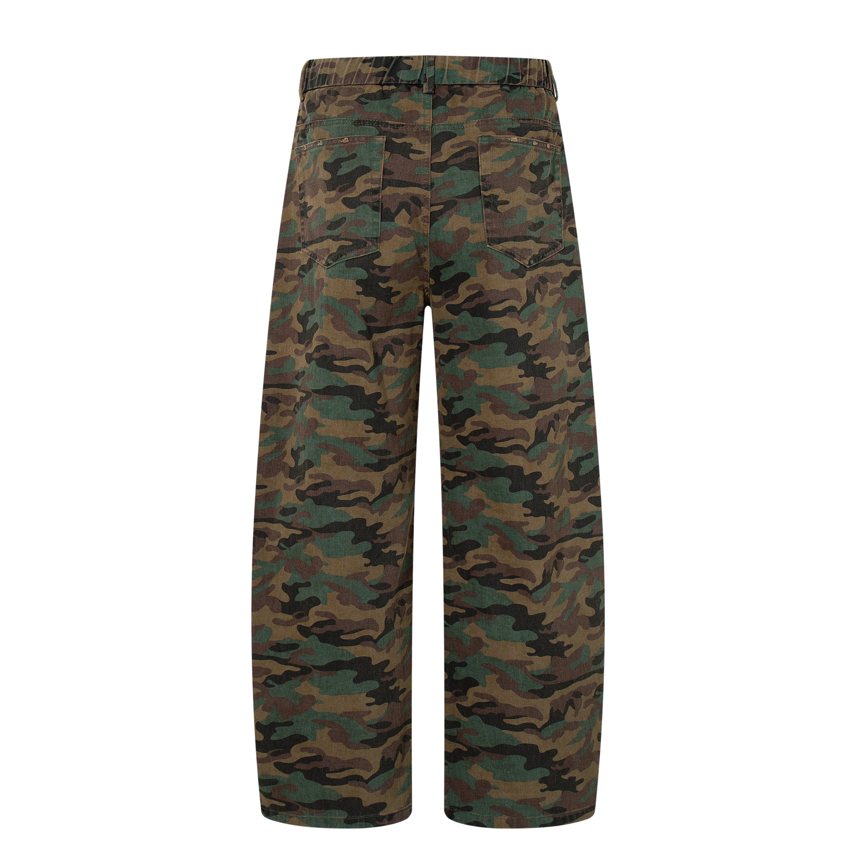 Camo Triple Stripe Wide-Leg Pants | Woodland Military