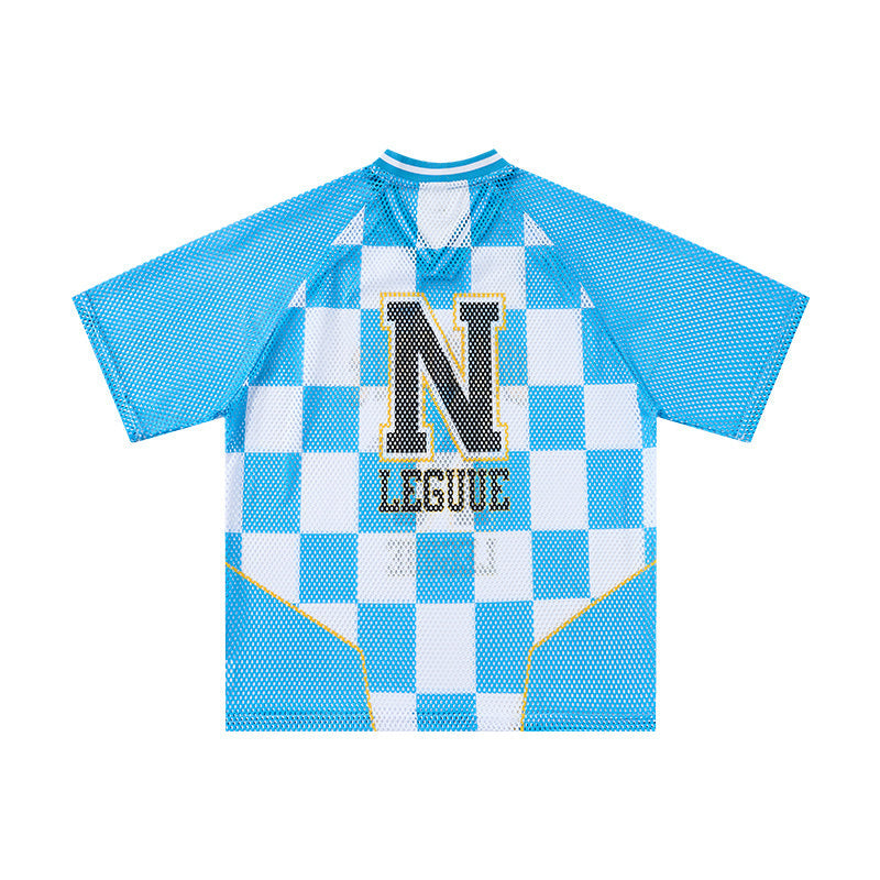 Wild Cats N League Checkerboard Mesh Jersey T-Shirt