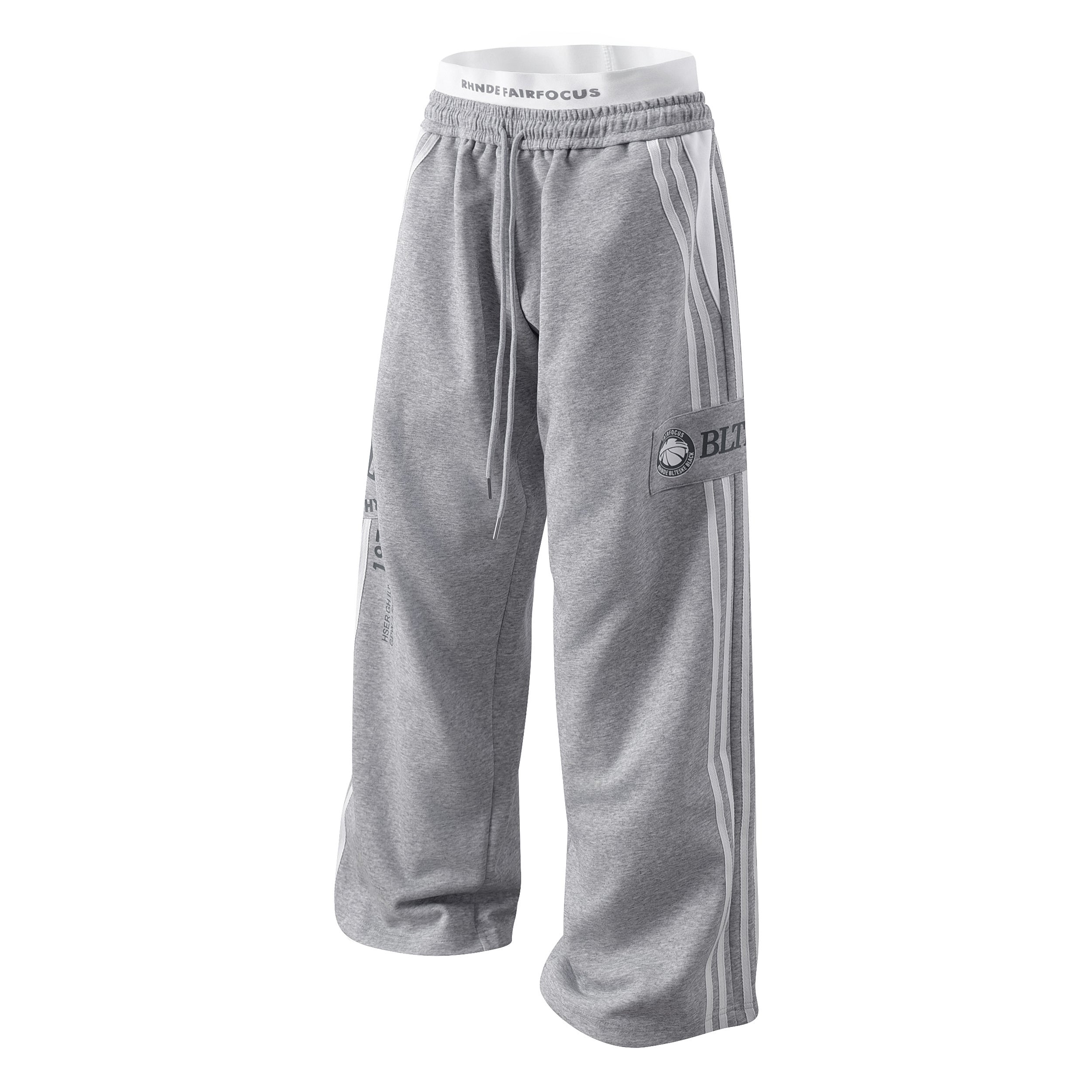 Fairfocus College Track Pants | Wide-Leg Streetwear Sweatpants