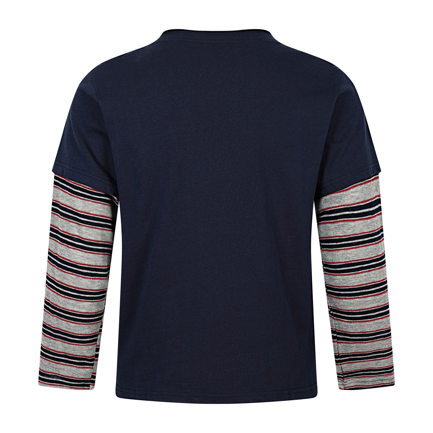 Men's Layered Stripe Sleeve Long Sleeve Tee | Y2K Streetwear