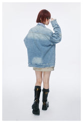 Distressed Denim Chambray Jacket on Sale - Men&