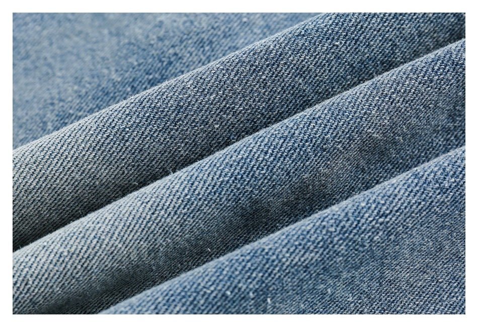 Distressed Denim Chambray Jacket on Sale - Men's and Women's Long Sleeve Vintage Style with Patch Pockets - Seakoff
