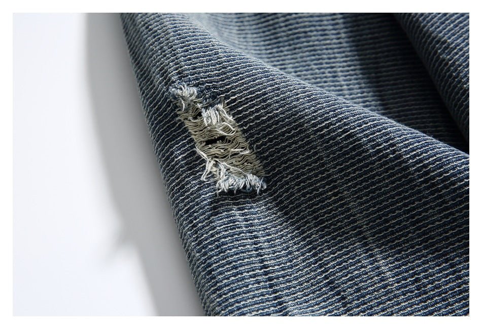 Distressed Denim Chambray Shirt on Sale - Men's and Women's Long Sleeve Vintage Style - Seakoff