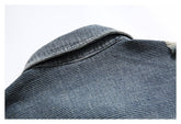 Distressed Denim Chambray Shirt on Sale - Men&