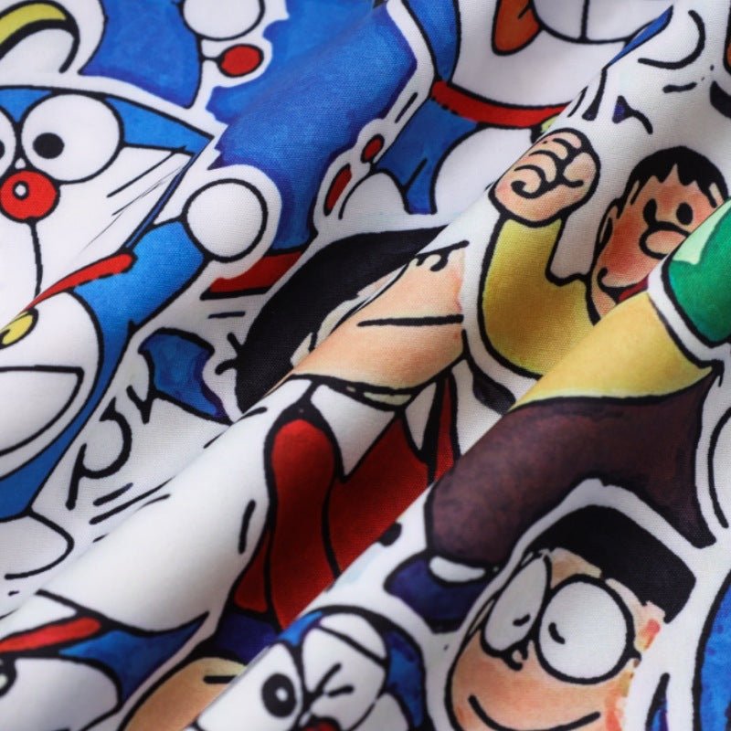 Doraemon anime button up shirt - Seakoff