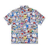 Doraemon anime button up shirt - Seakoff