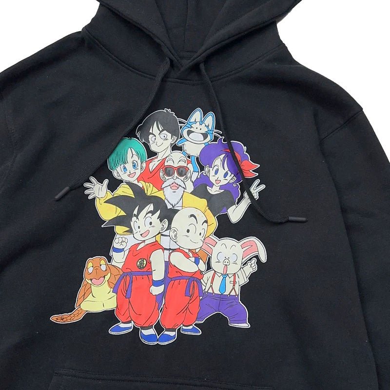 Dragon Ball Z Family Hoodie – Anime - Inspired Black Pullover Sweatshirt - Seakoff