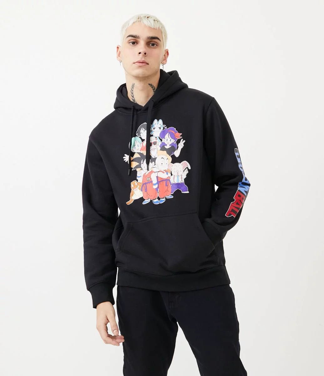 Dragon Ball Z Family Hoodie – Anime - Inspired Black Pullover Sweatshirt - Seakoff