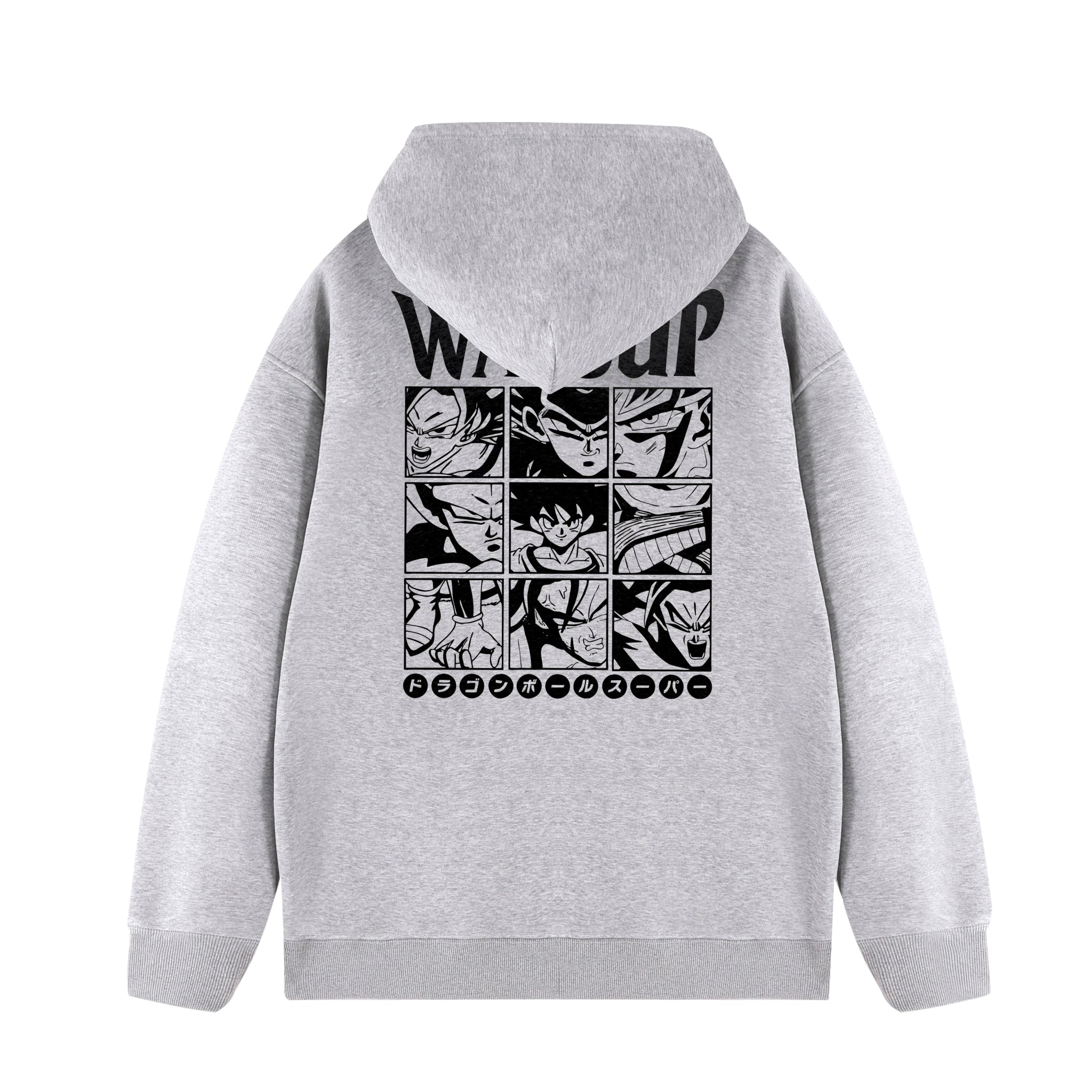 Dragon Ball Z Goku Wassup Hoodie – Anime - Inspired White Oversized Sweatshirt - Seakoff