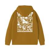 Dragon Ball Z Goku Wassup Hoodie – Anime - Inspired White Oversized Sweatshirt - Seakoff