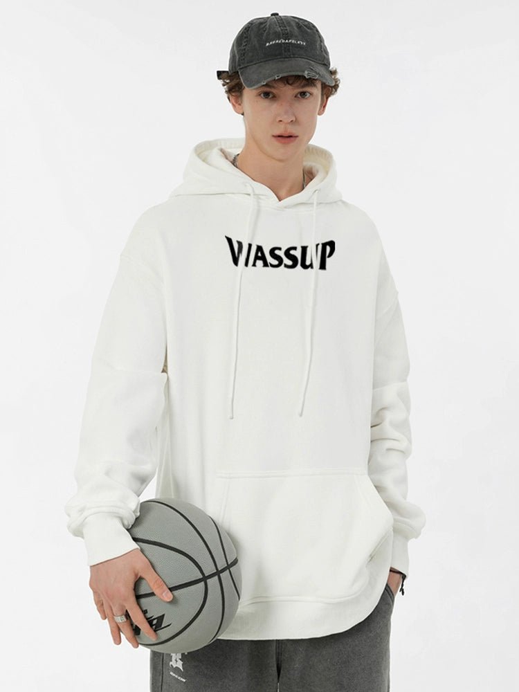 Dragon Ball Z Goku Wassup Hoodie – Anime - Inspired White Oversized Sweatshirt - Seakoff