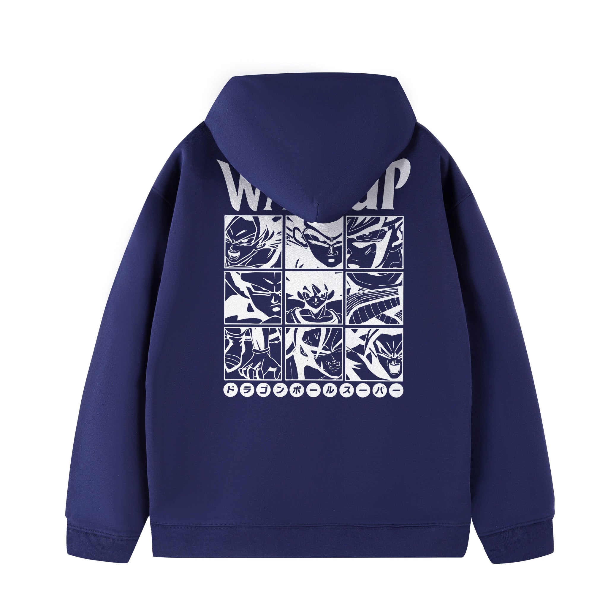 Dragon Ball Z Goku Wassup Hoodie – Anime - Inspired White Oversized Sweatshirt - Seakoff