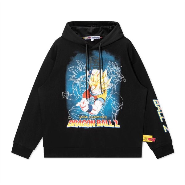 Dragon Ball Z Super Saiyan Hoodie – Anime - Inspired Black Pullover Sweatshirt - Seakoff