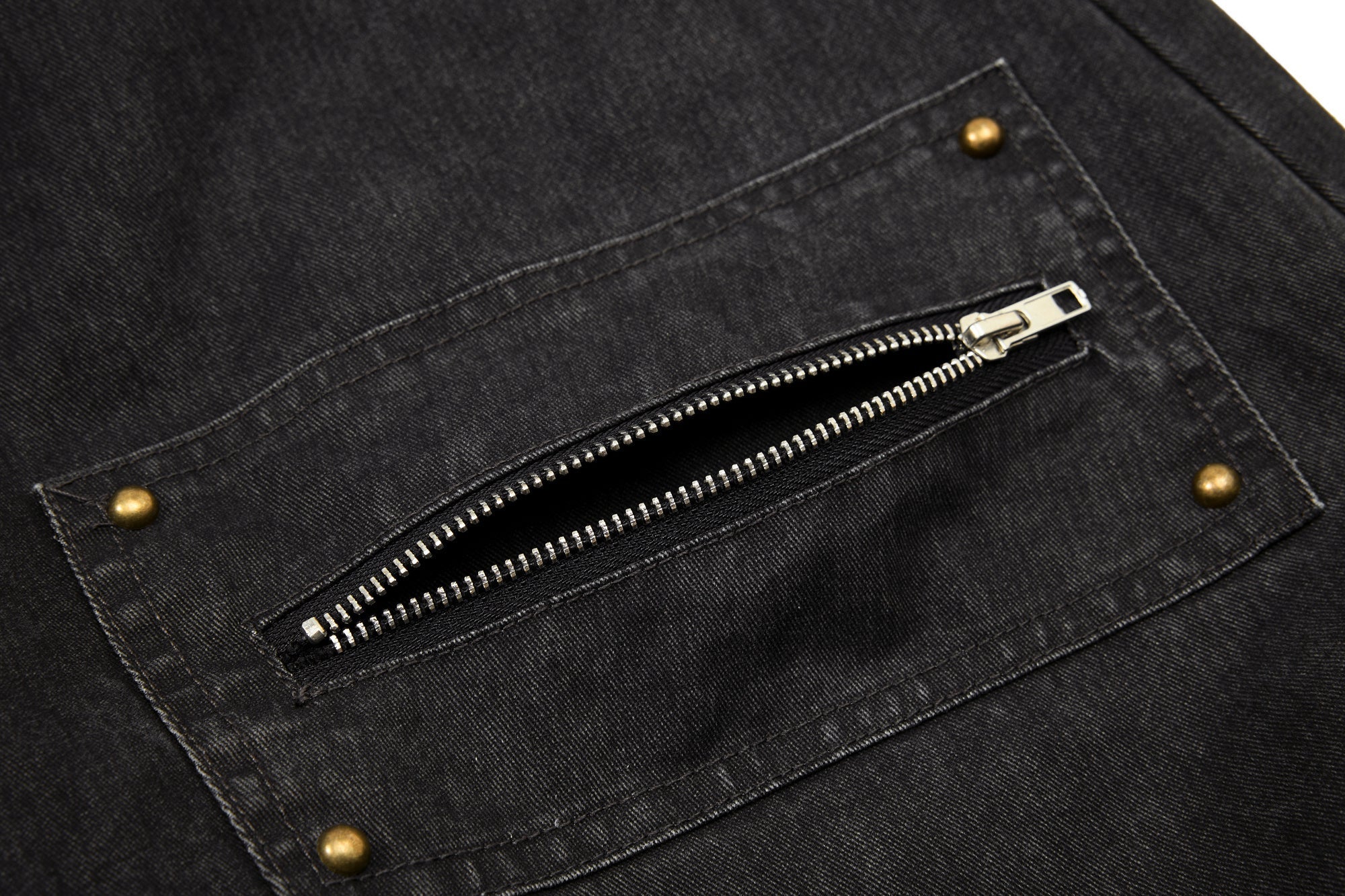 Multi-Zip Panel Cargo Denim Pants | Wide-Leg Streetwear