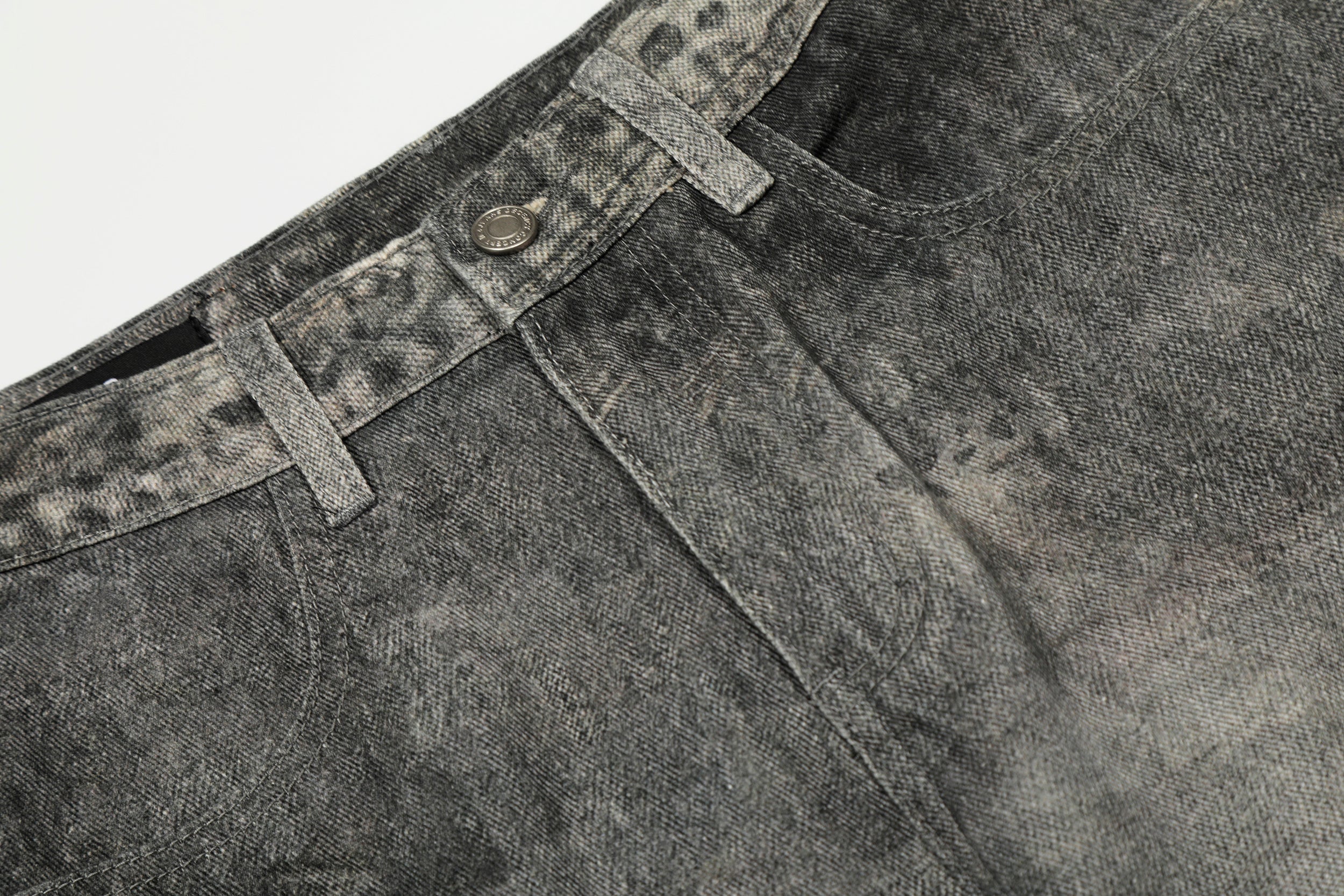 Omirad Washed Curved Barrel-Leg Denim Pants | SEAKOFF