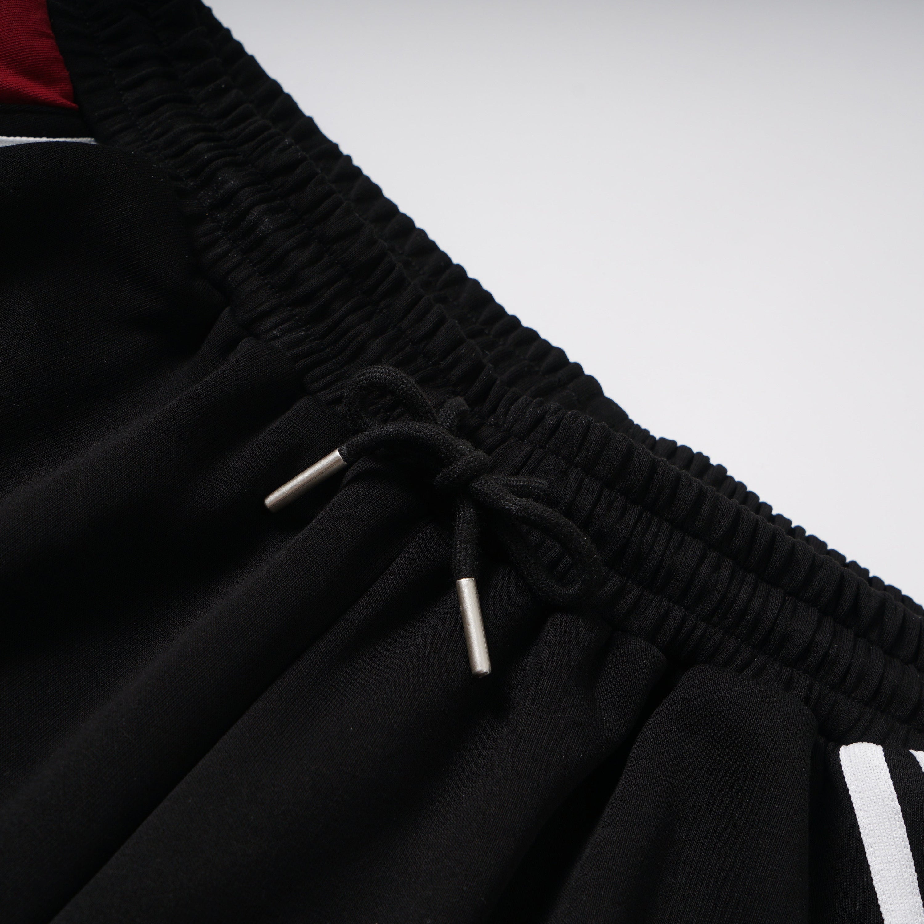 Wide-Leg Track Pants with Lace Star Appliqué & Side Stripes