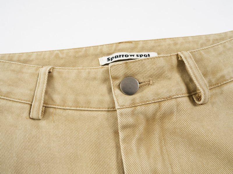 Omirad Wide-Leg Work Pants | Cotton Twill Utility Trousers