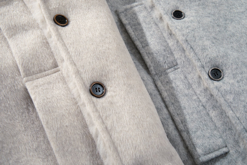 Faux Fur Collar Belted Cropped Jacket | Omirad