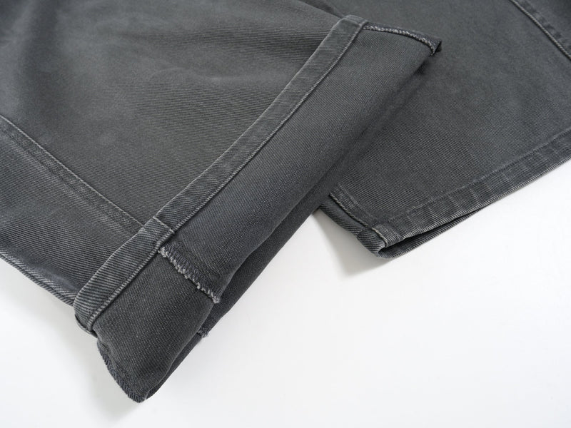 High-Waist Wide-Leg Denim Pants | Vintage Wash Cotton