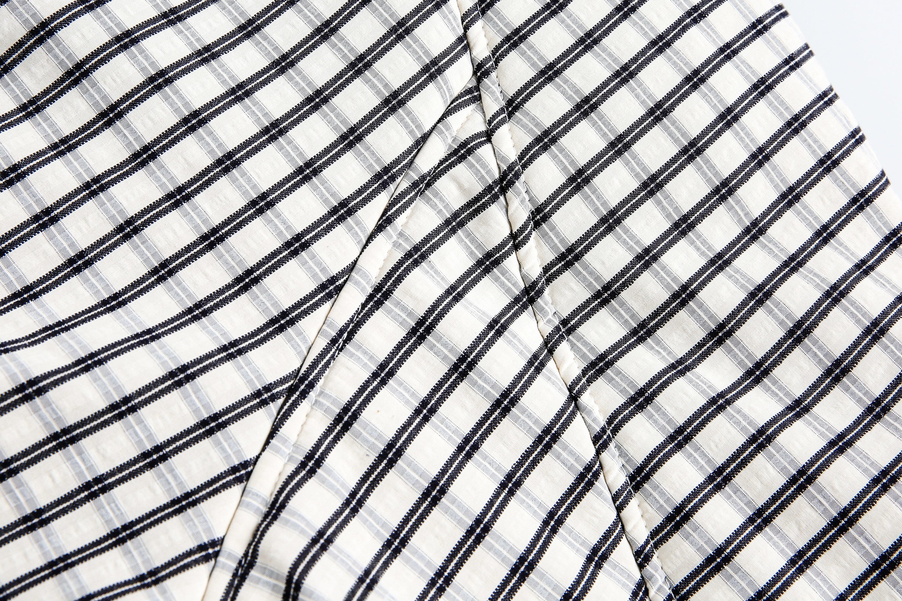 Checkered Faux-Fur Lined Oversized Jacket | SEAKOFF