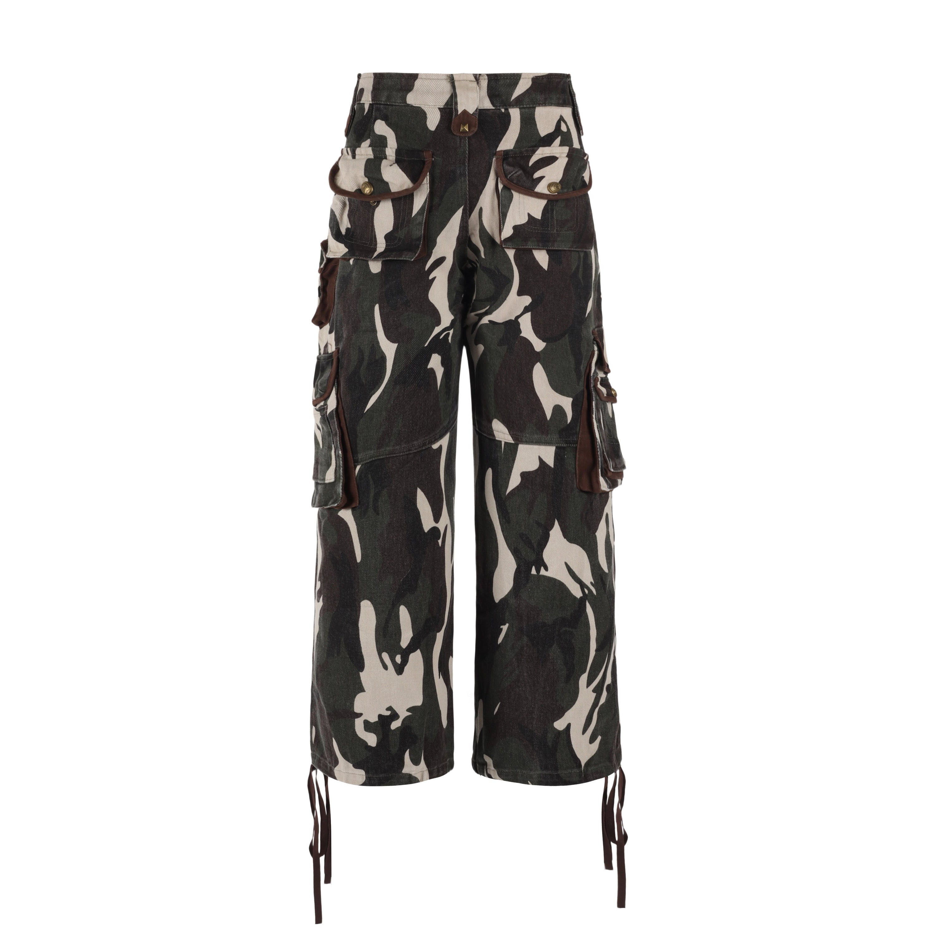 Omirad Camo Union Jack Cargo Pants | Wide-Leg Utility