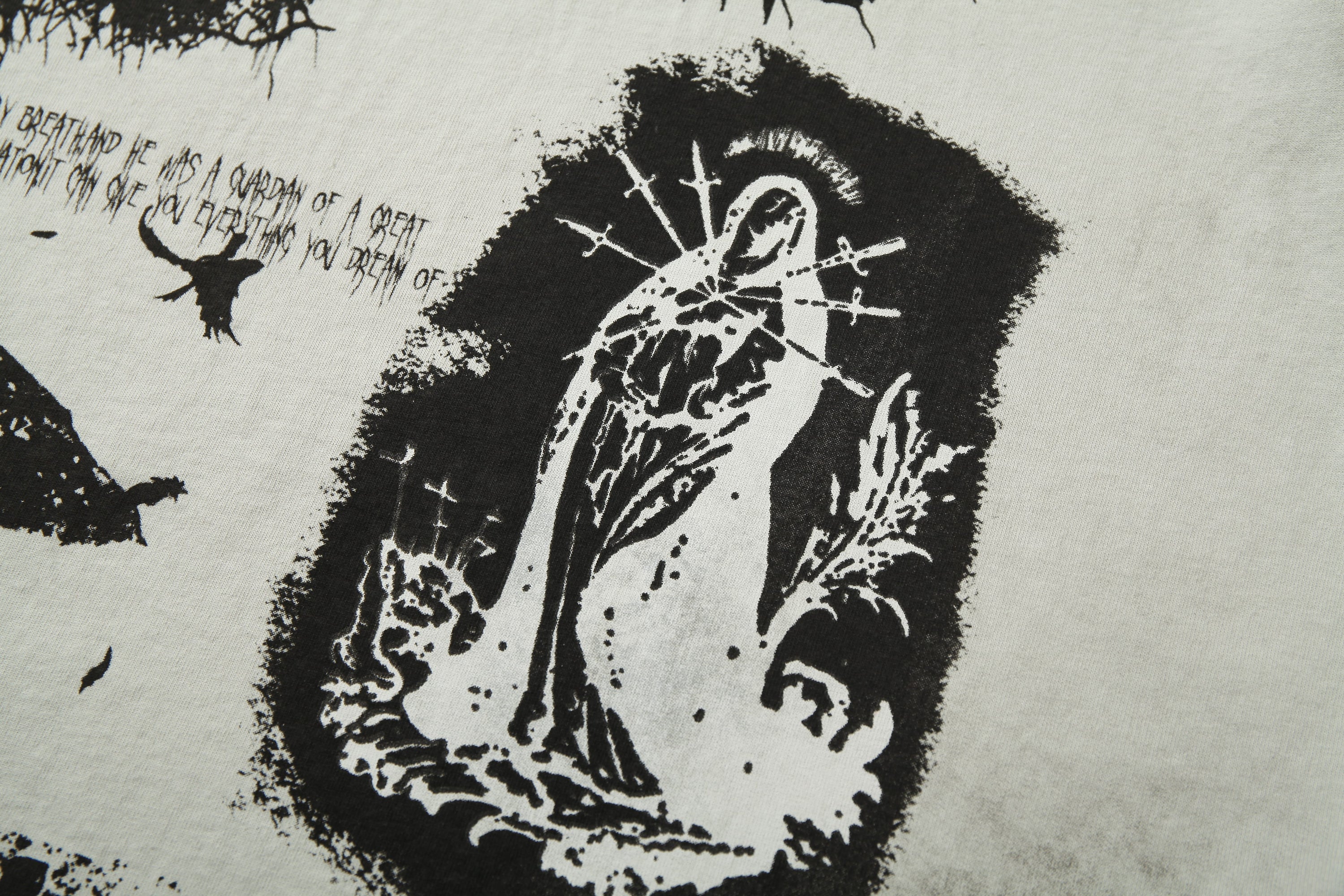 Distressed Raglan Graphic Tee | Underground Streetwear