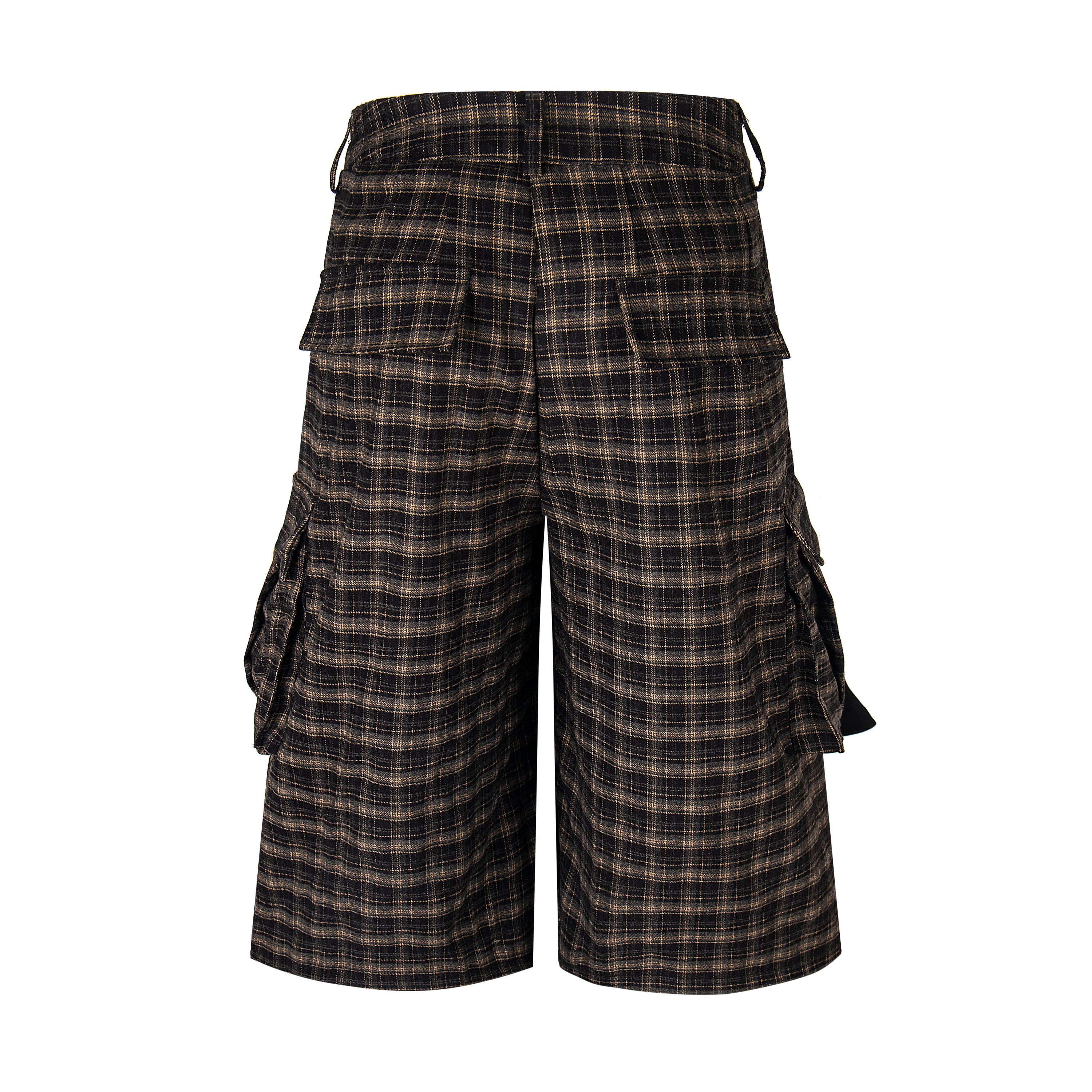 Omirad Plaid Cargo Shorts | Streetwear Knee-Length Fit