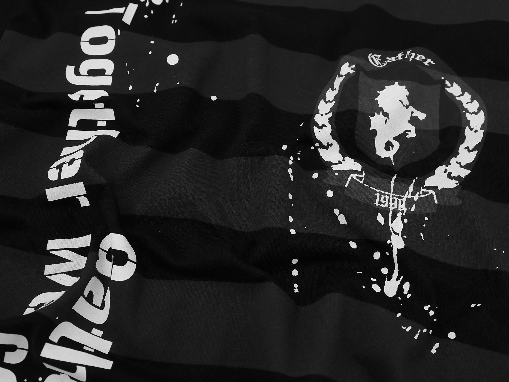 Oversized Striped Graphic Tee | Y2K Streetwear Cotton Shirt