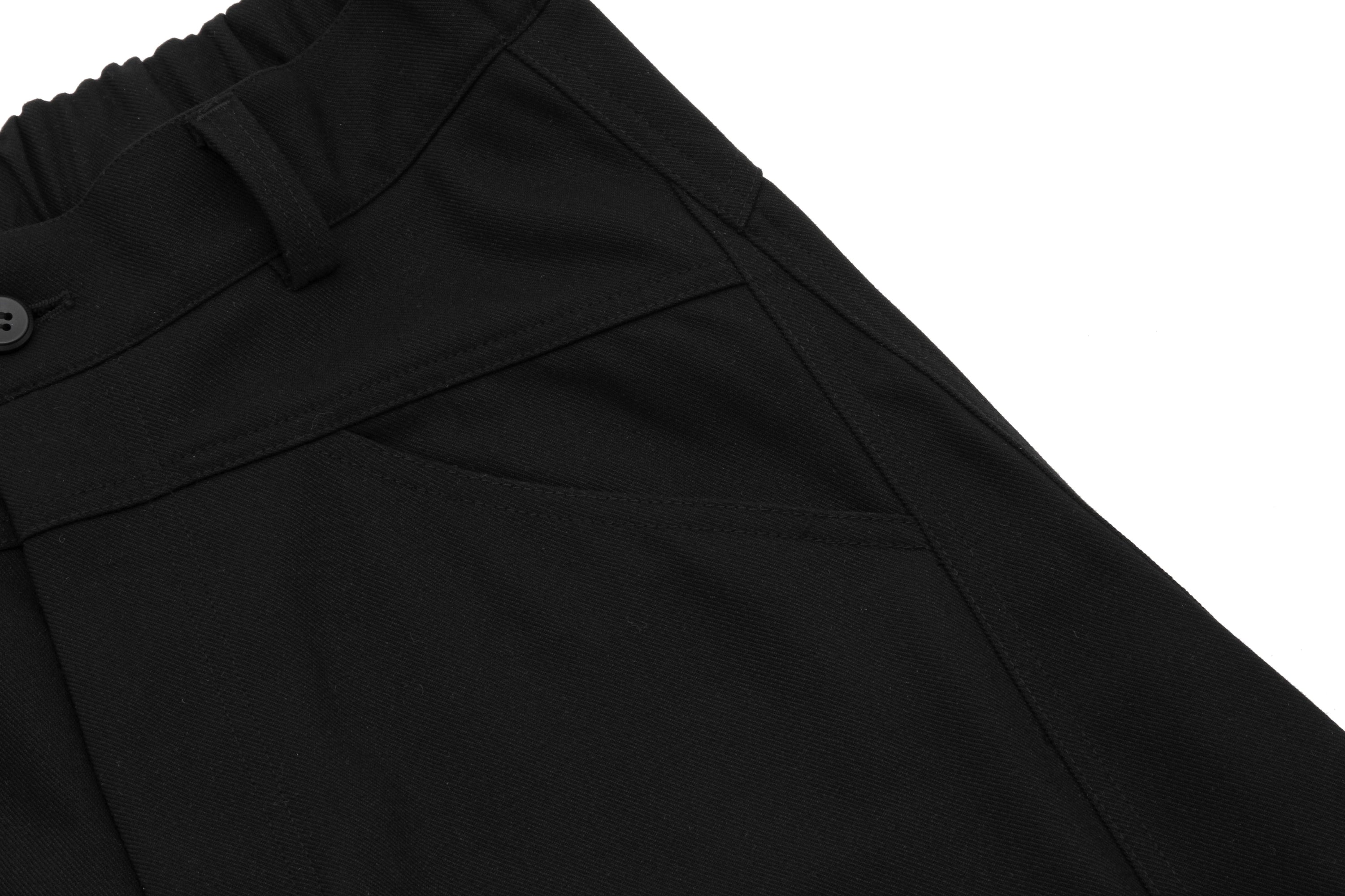 Omirad Plaid-Belt Curved Leg Wide Pants | Streetwear Trousers
