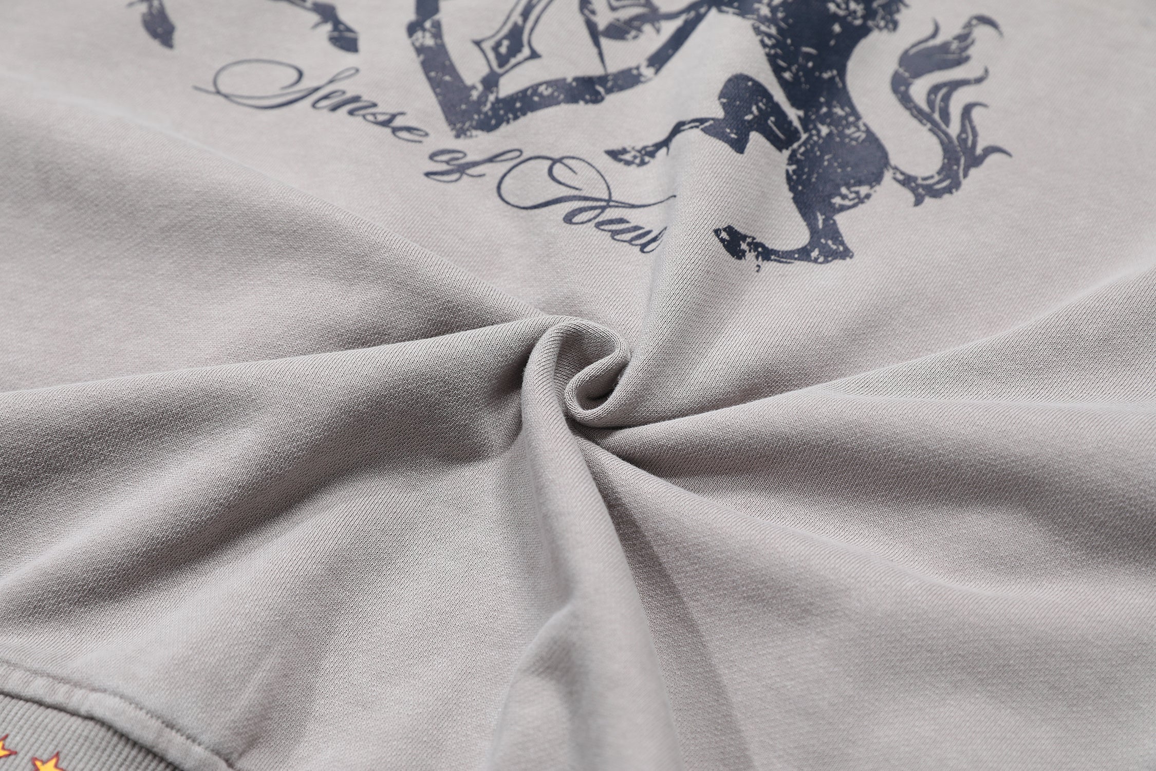 Omirad Vintage Crest Zip Hoodie | 100% Cotton Washed