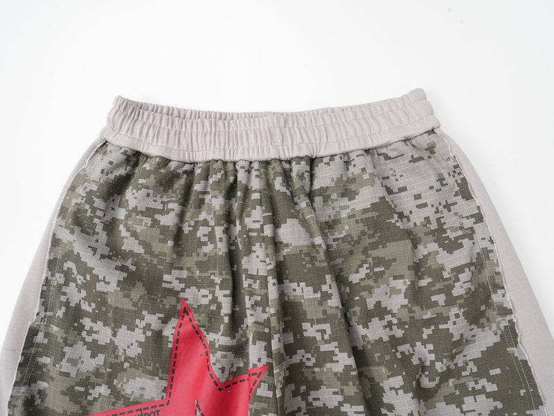 Digital Camo Star Wide-Leg Pants | Bold Streetwear