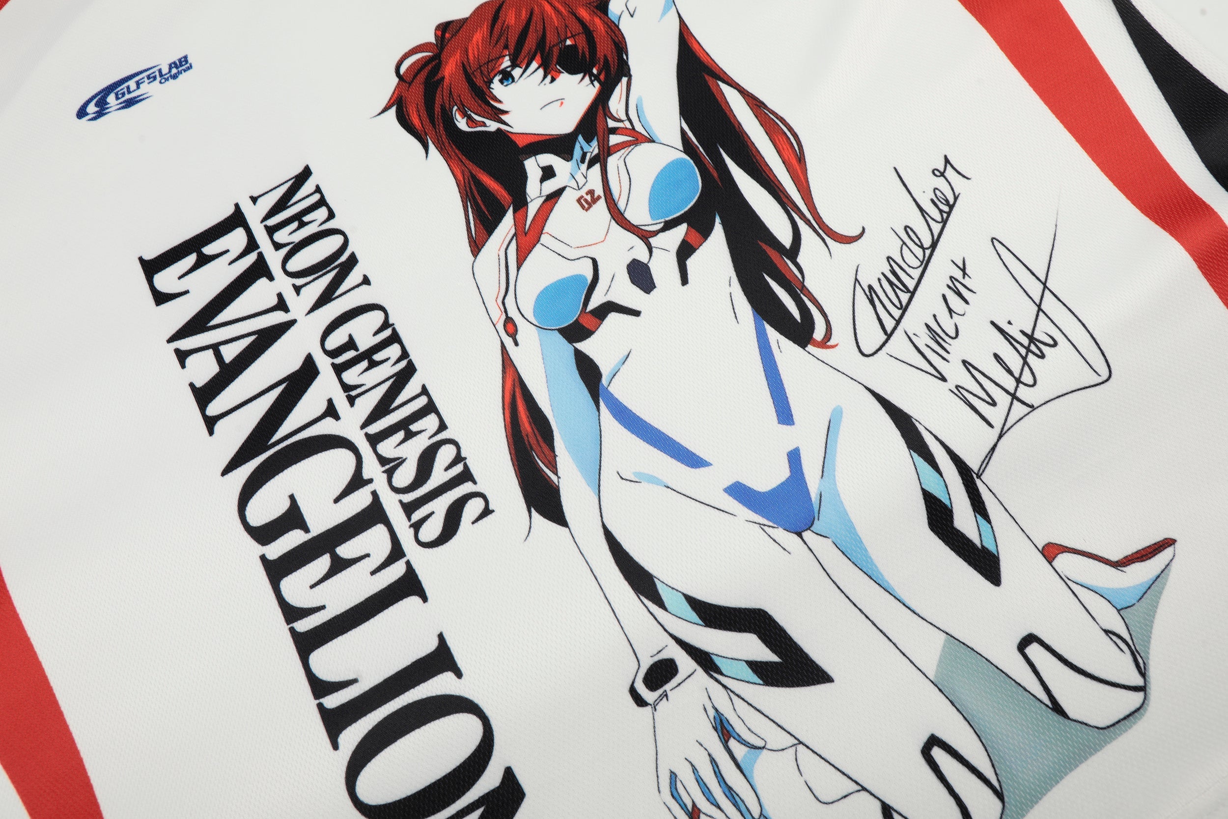 Neon Genesis Evangelion Anime Graphic Mesh Soccer Jersey