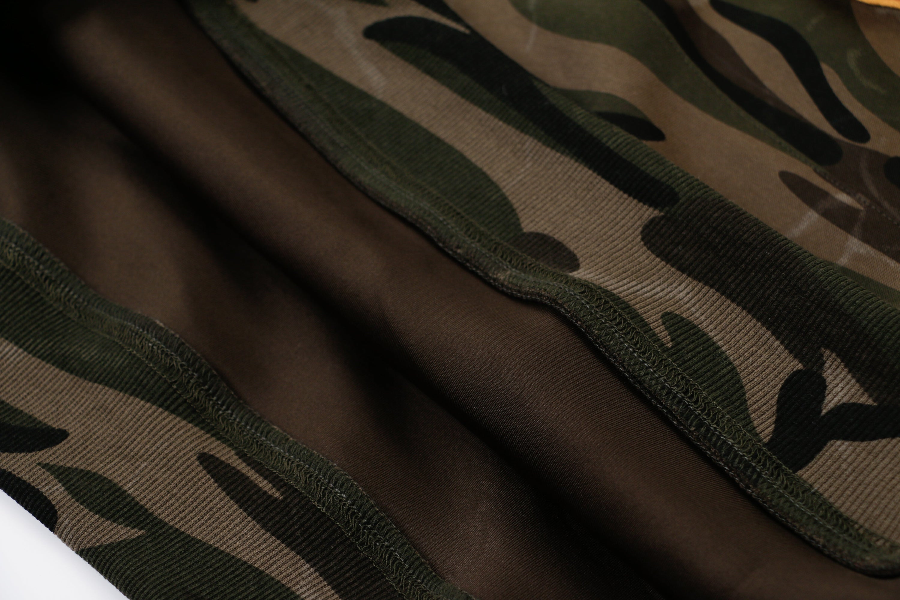 Camo GO! 3D Puff Letter Hoodie | Streetwear Camouflage Sweatshirt