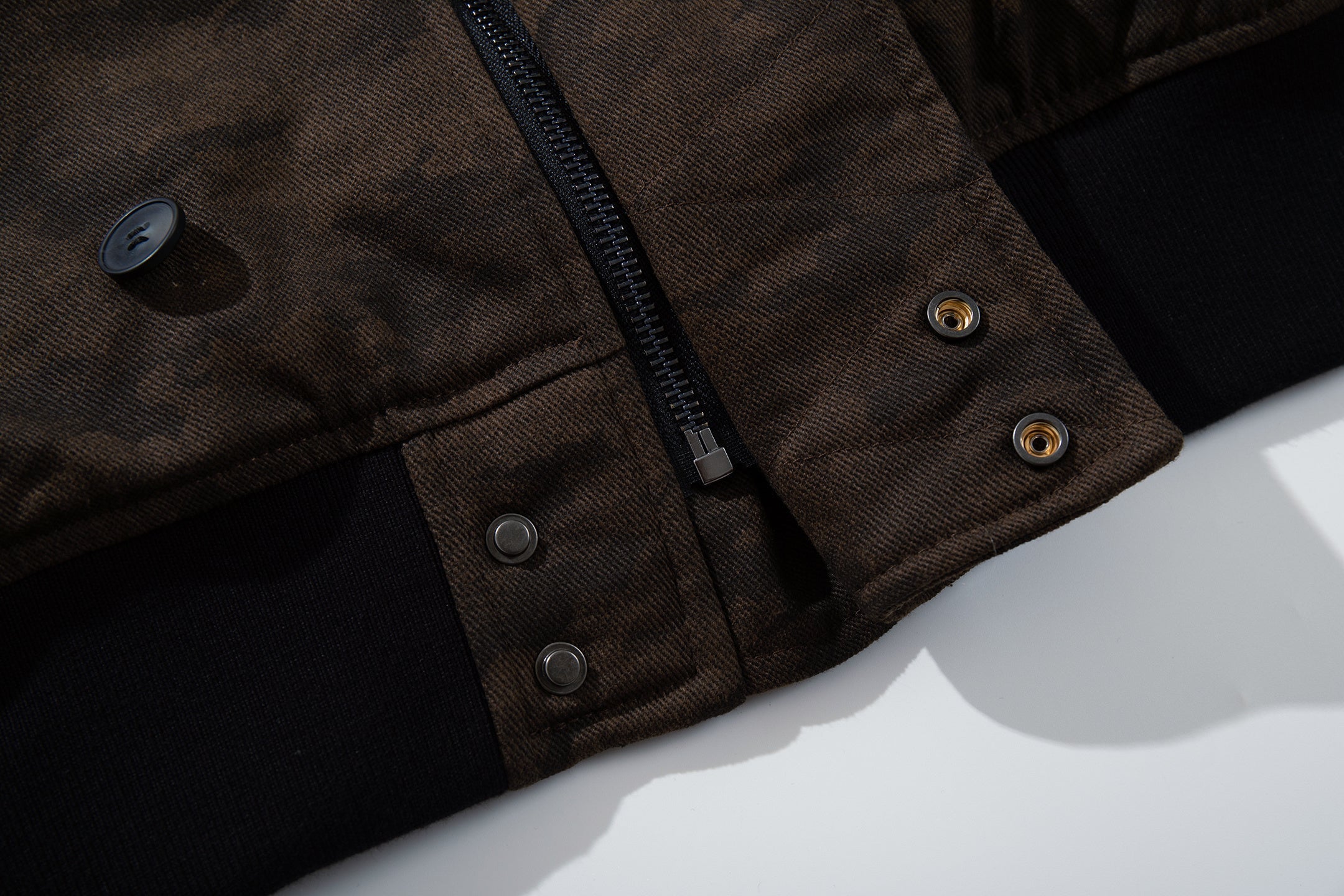 Omirad Camo Faux Fur Hood Bomber Jacket | Heavyweight Cotton