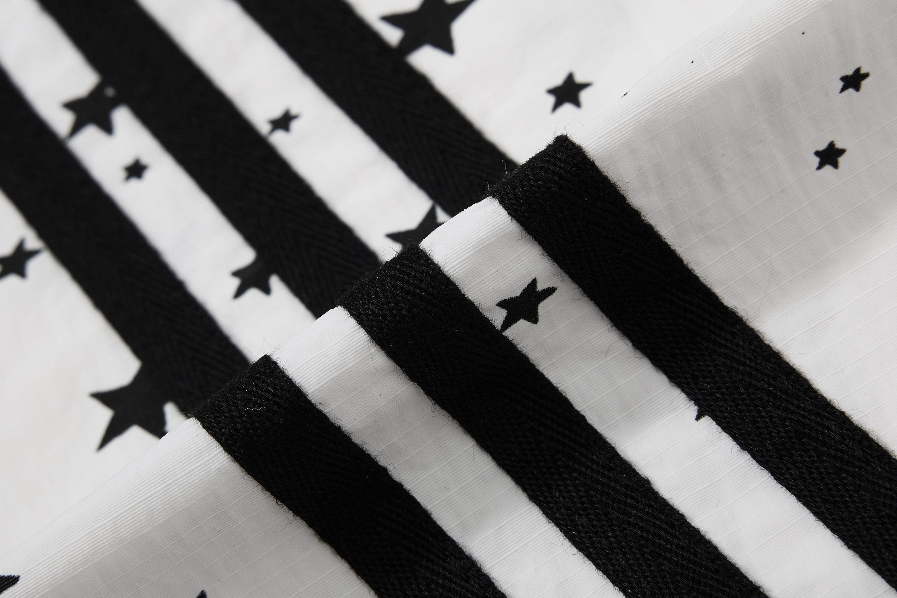 Star Print Wide-Leg Track Pants with Side Stripes | Streetwear