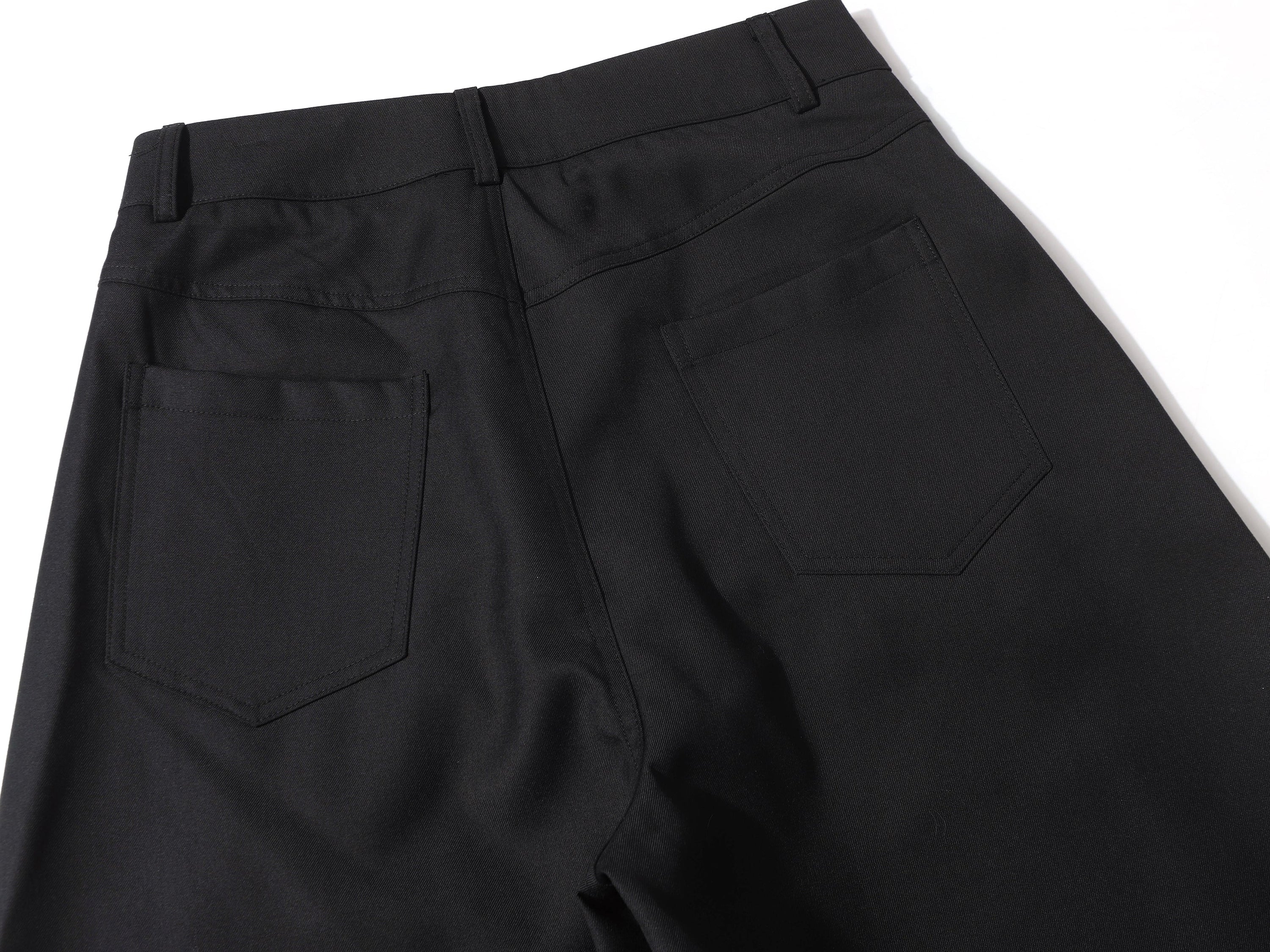 Multi-Button Barrel Wide-Leg Trousers | Sculpted Silhouette